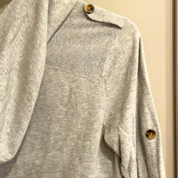 American Eagle small 3/4 sleeve hooded cardigan - Picture 3 of 5